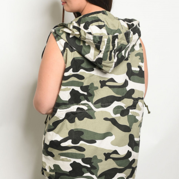 JACKET PLUS SIZE CAMO VEST - Picture 2 of 2